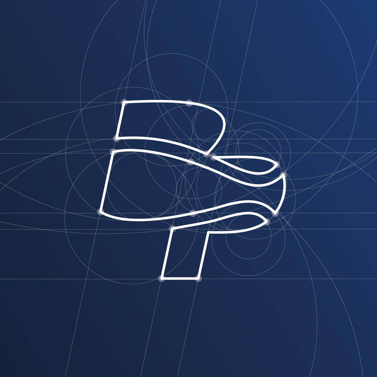 Retícula constructiva del isotipo de BP Series