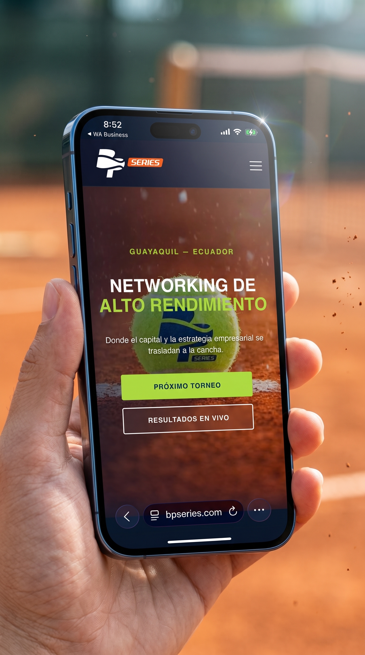 Diseño y desarrollo web BP Series - vista móvil 2